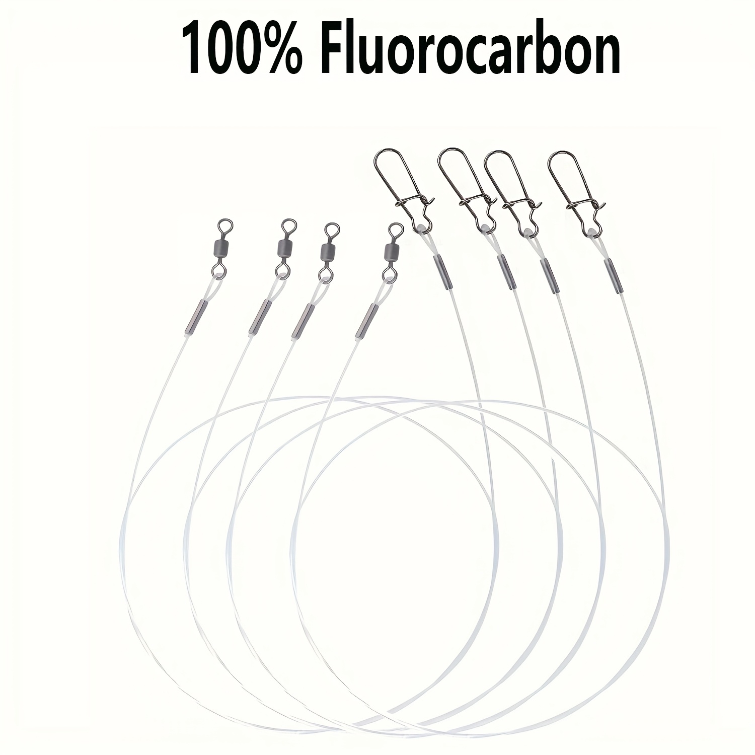 Copolymer Line - 12Pcs 100% Fluorocarbon Fishing Line with