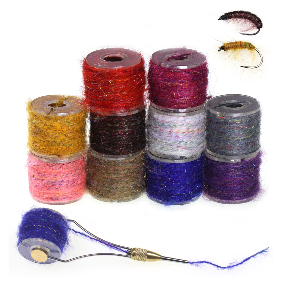 Fishing Line Spool - 12m/Spool Fly Tying Mohair Leech Yarn