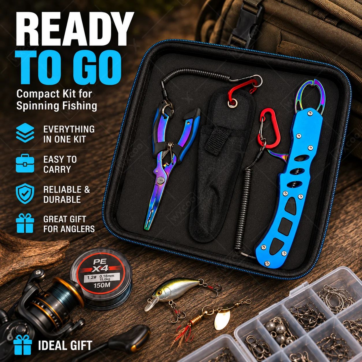 Blue Titanium Coated Saltwater - Freshwater Line review and price