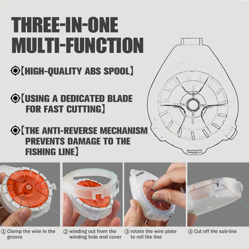 ZUKIBO Carbon Line Box Multifu - Fishing Line Dispenser review and price
