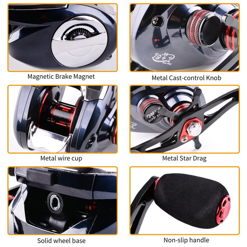 8.0:1 19+1BB Fishing Reel Left - Freshwater Line review and price