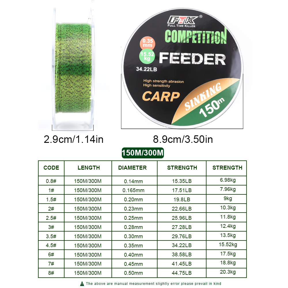 FTK  3D Invisible Carp Fishing - Copolymer Line review and price