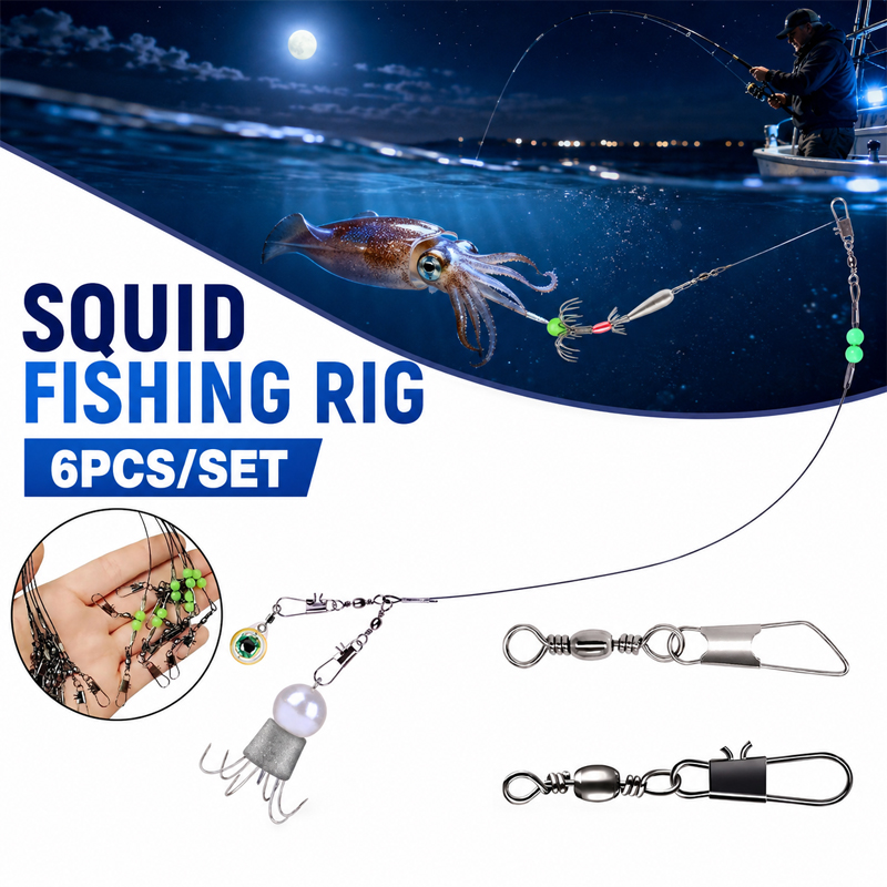 6pcs Squid Fishing Rig Octopus - Freshwater Line review and price